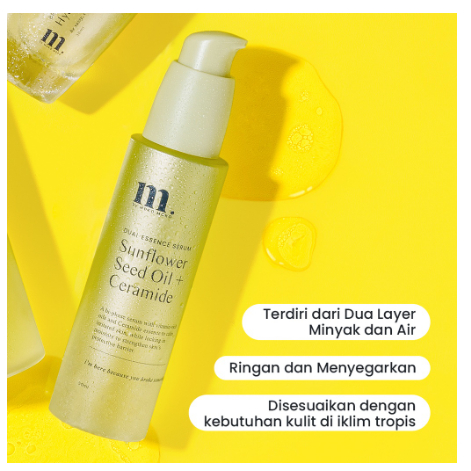 Moko Moko Sunflower Seed Oil + Ceramide Dual Essence Serum 50ml