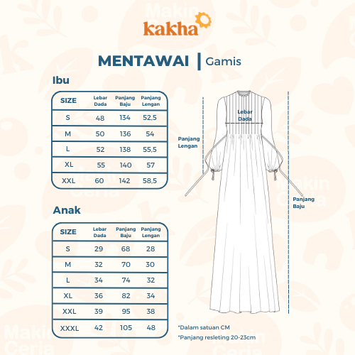 Kakha - Sarimbit Keluarga Mentawai (A) / Baju couple keluarga / Sarimbit Keluarga / Baju muslim couple-6