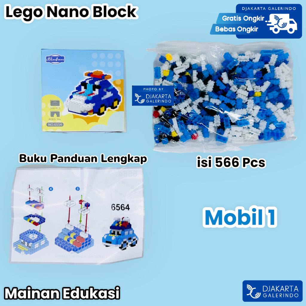 Mainan Edukasi DIY Anak Lego Nano Block Diamond Brick susun