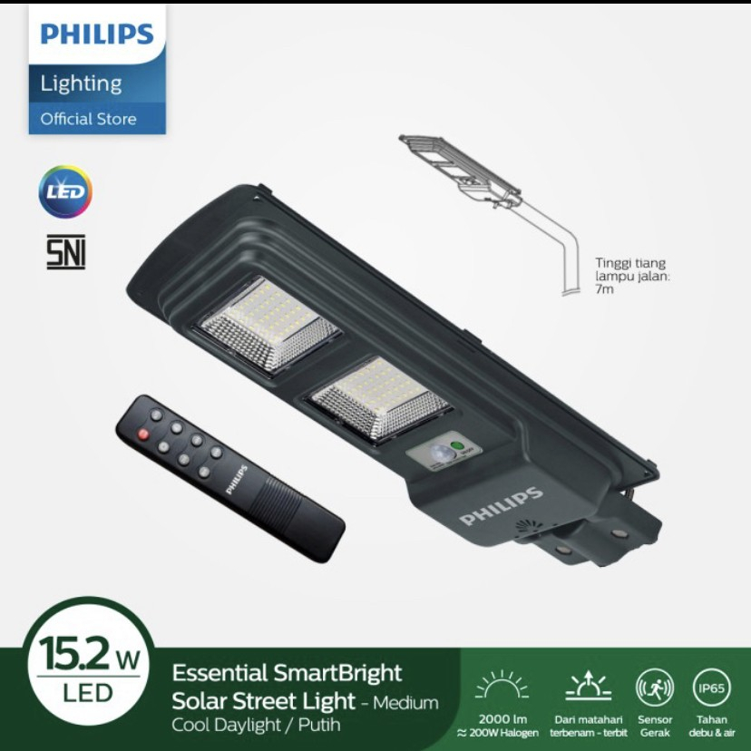 Lampu jalan solar philips sedang pju solar