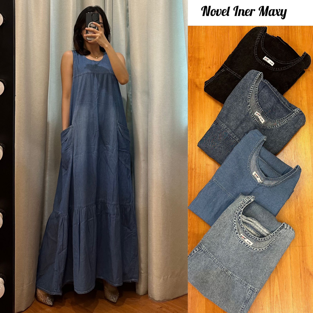 NOVEL MAXY JEANS DENIM SIANTAR/ MAXY DRESS JEANS DENIM