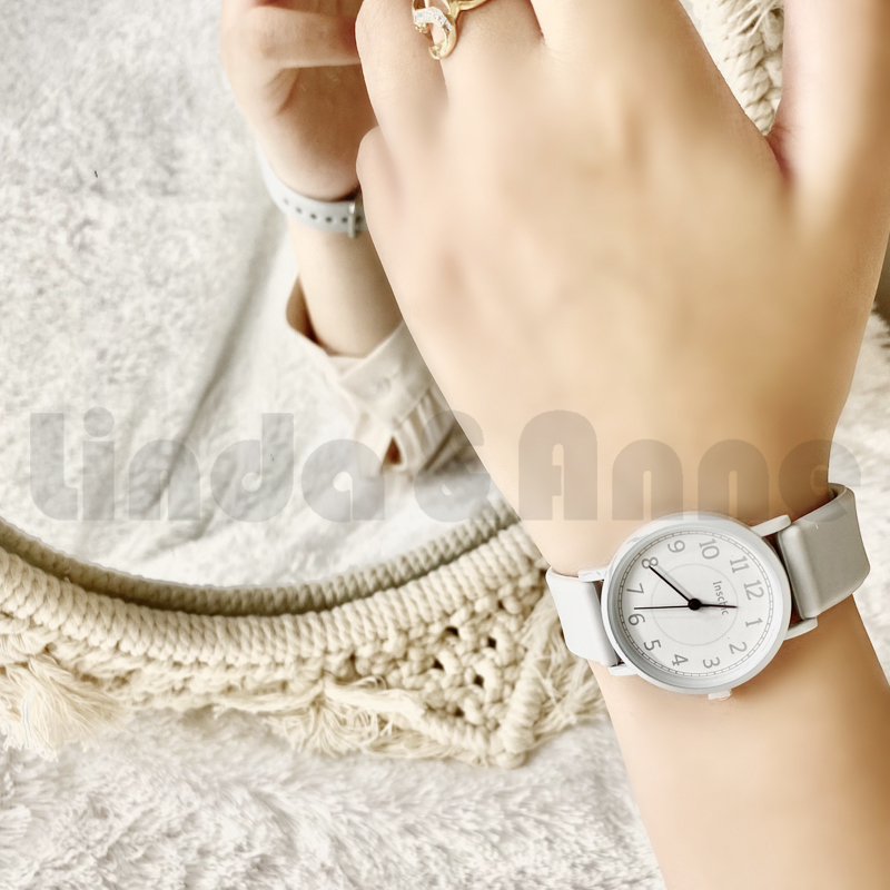 Jam Tangan Analog Pria Dan Wanita Strap Rubber Polos Daily Fashion Korea Watch