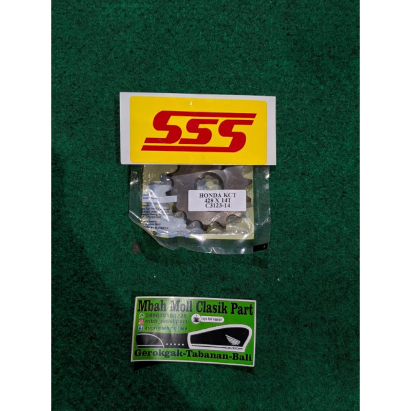 gear depan triple sss ukuran 14-15