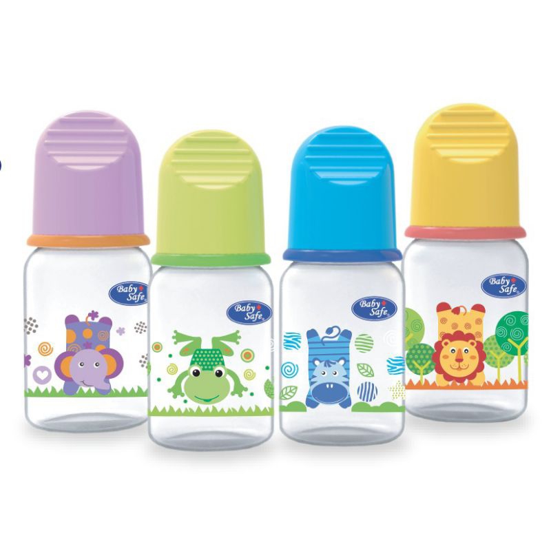 Baby safe botol susu BPA Free biasa dan dengan handle 125 ml dan  250 ml