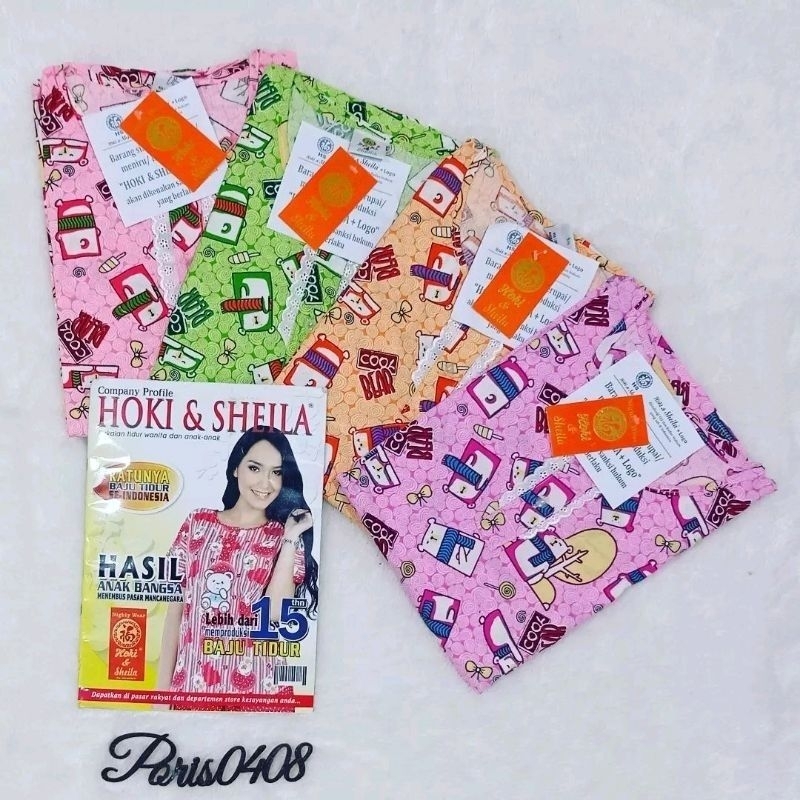 [GROSIR 4] Baju Tidur Wanita Celana 3/4 katun Hoki &amp; Sheila