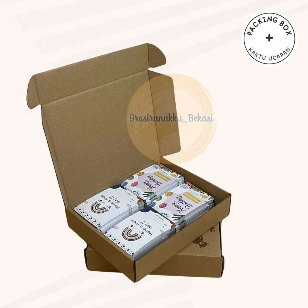 Box Packing tambahan | Box Hampers | Box dengan kartu ucapan