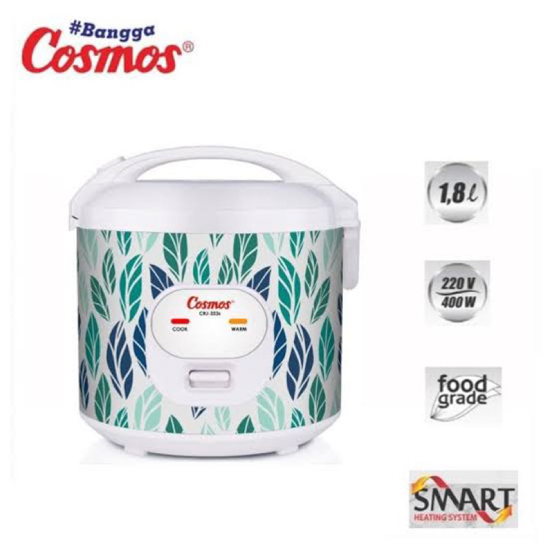 COSMOS Rice Cooker CRJ 323S Magic Com 1,8 Liter