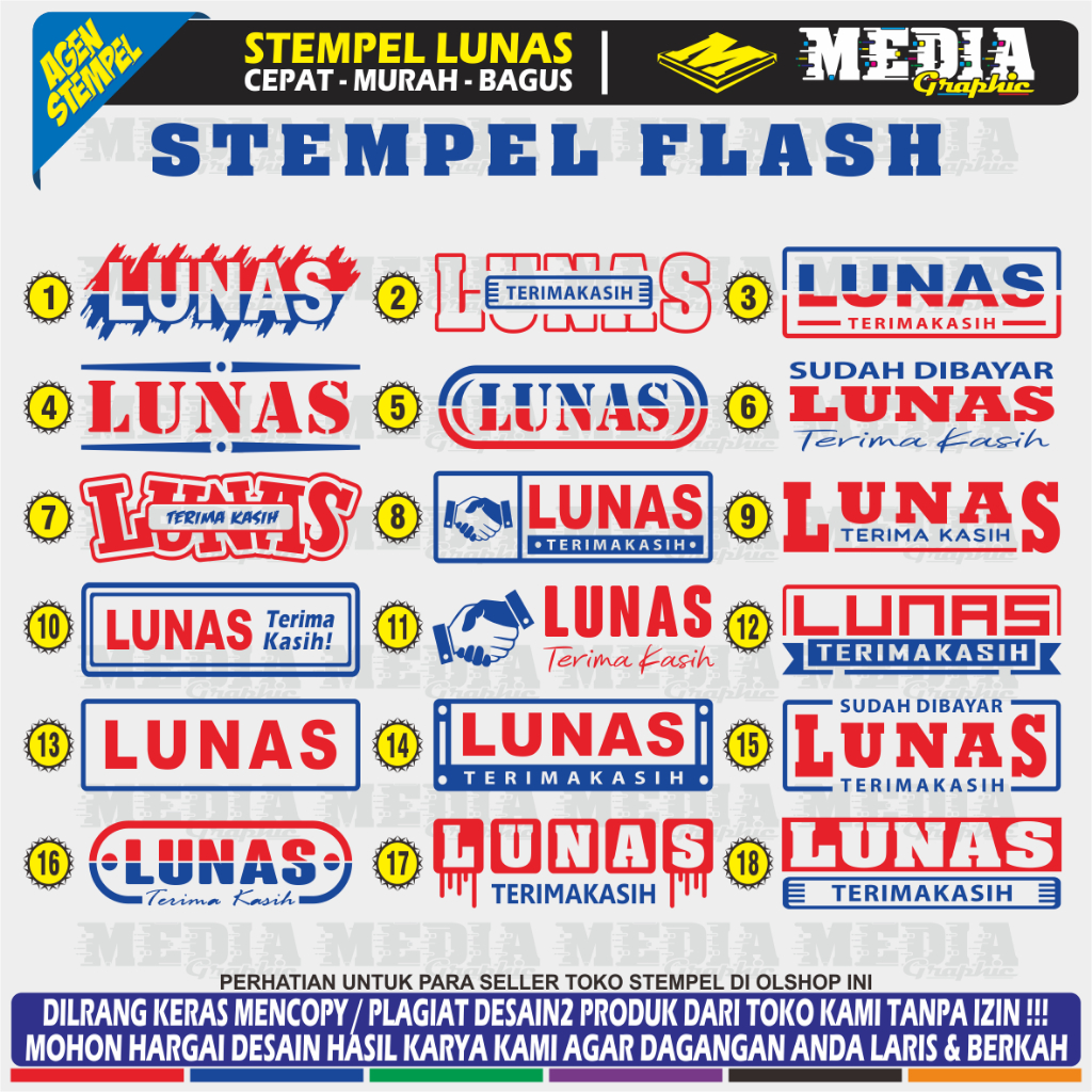 Stempel Warna, Stempel Otomatis, Stempel Lunas, Stempel Flash, Stempel Murah