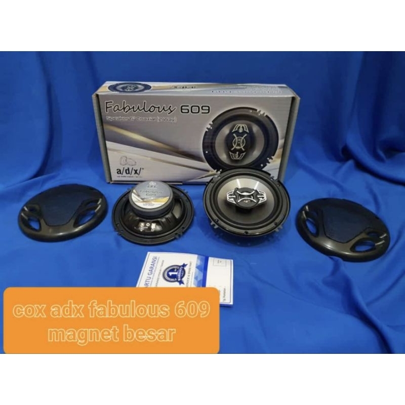 Coaxial 6.5inch ADX 609 Magnet Besar, Sepasang