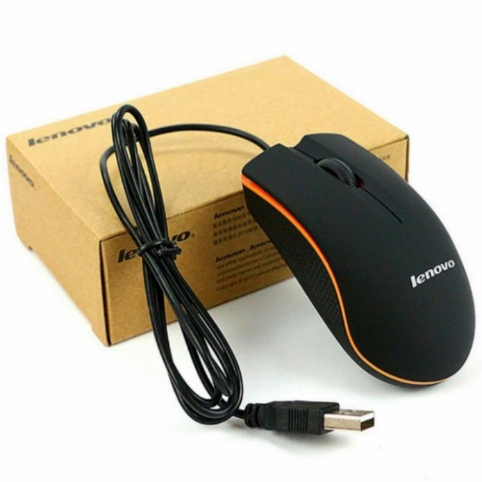 Mouse Lenovo Optical Kabel Wired | Mouse Laptop PC Lenovo WIRED #GARANSI 3 BULAN