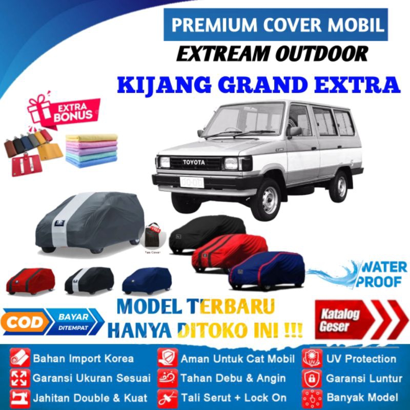 Body Cover Mobil Kijang Grand Extra / Sarung Mobil Toyota Kijang Extra Penutup Mantel Pelindung Jas Mantol Kerudung Tutup Penutup Mobil Kijang Extra Outdoor