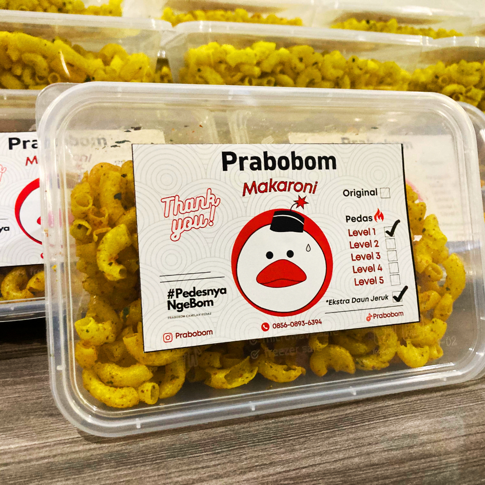 

Makaroni Prabobom Pedas Daun Jeruk 150gr