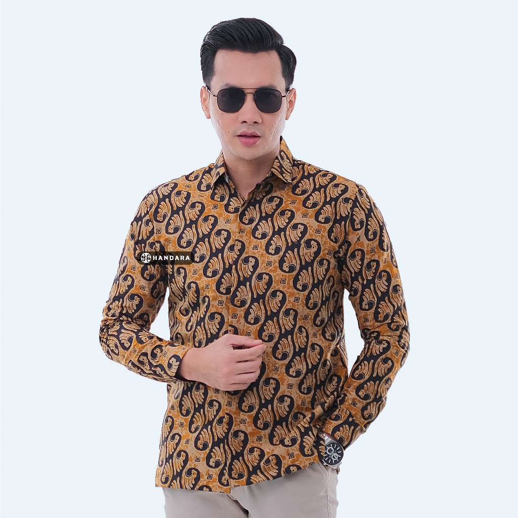 Handara Batik Pria Sancaka Oren HB-198