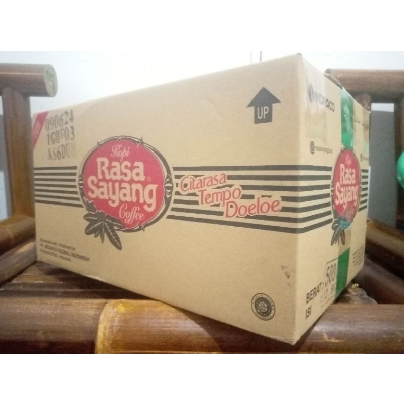 

Satu Dus Kopi Rasa Sayang 200 gram (Isi 24 Bungkus)