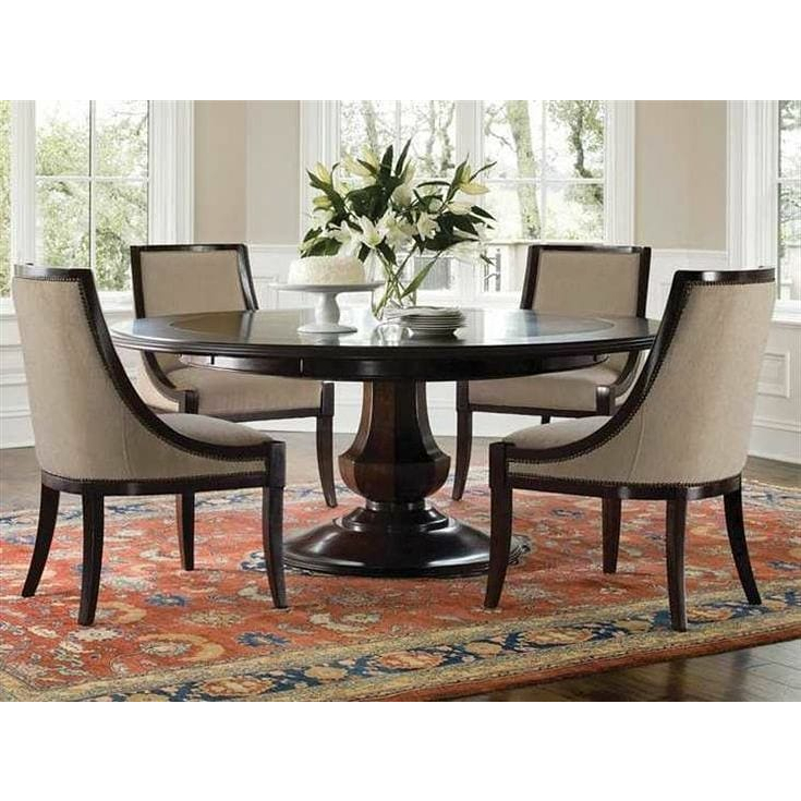 Set 4 Kursi Makan Meja Bulat Ukuran Besar Desain Terbaru Kayu Jati Pilihan | Meja Makan Cafe | Kursi