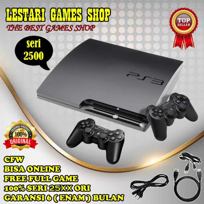 PS3 seri 2500 PS 3 SLIM CFW FULL GAME SERI 25XX 1000GB 1TB 500GB 2STIK