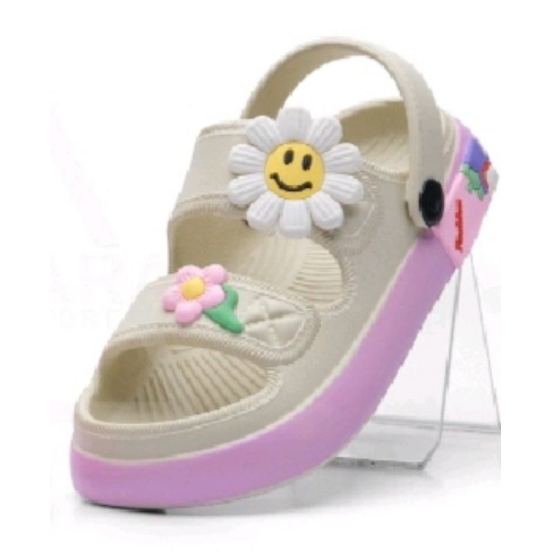 24-42 HYS 029 Sepatu Sandal Wanita wedges tinggi karet jelly Terbaru Sandal Korea Sandal Wedges Impo