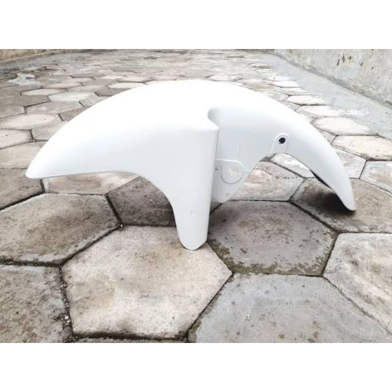 slebor spakbor depan Kawasaki ninja RR warna putih