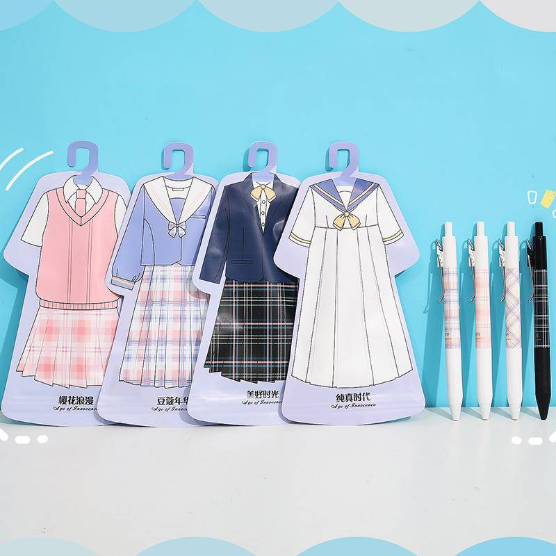 GP - Pulpen Gel Tas Kemasan Baju Cowok dan Cewek korea