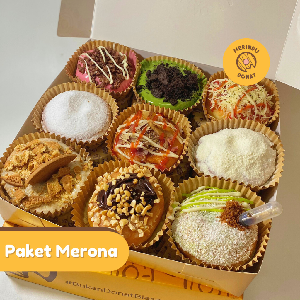 

Donat Premium Mix Paket Merona - Merindu Donat Surabaya