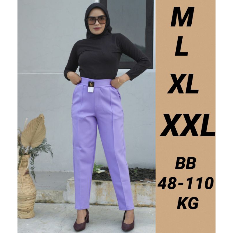 Celana Basic Scuba Premium / Celana Pensil Basic Pants / Celana Basic Pants Jumbo