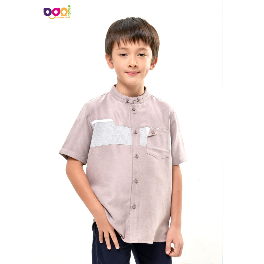 Koko anak laki laki Kemkid Fathul | Baju koko anak laki laki lengan pendek | Atasan muslim lengan pe