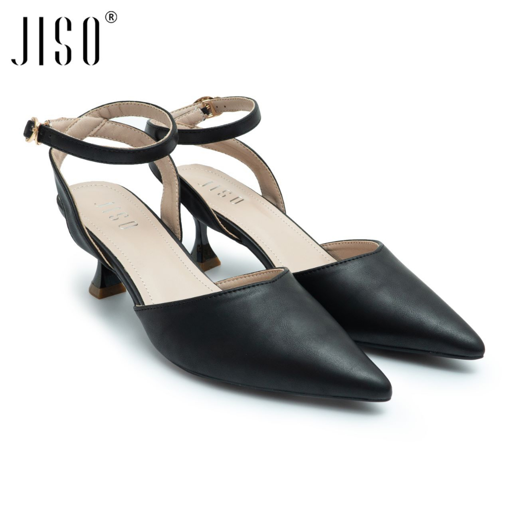 JISO RYONA ILUNA-90 Sepatu Kerja Wanita Heels Ankle Strap 5cm Import