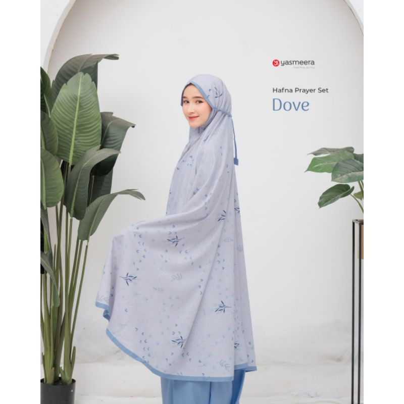 Mukena Hafna Prayer Set Warna Dove by Yasmeera