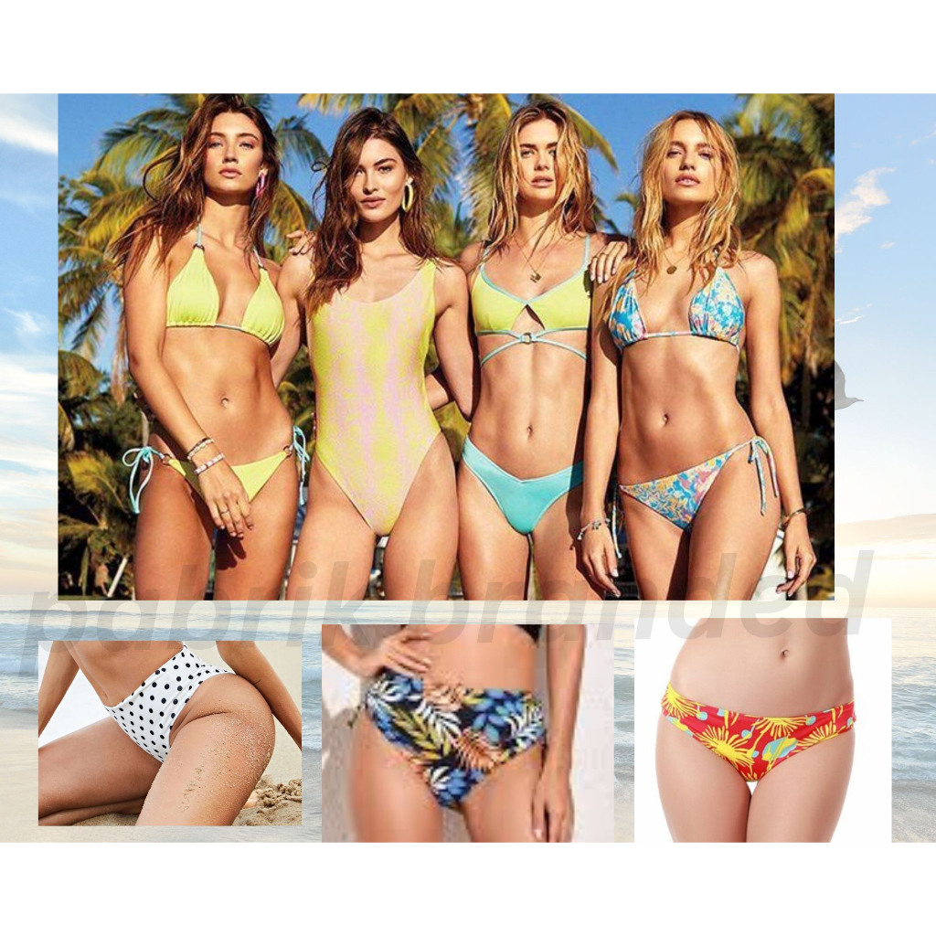 pabrik branded swimwear bikini top bottom baju celana rok renang wanita girl perempuan atasan sexy s