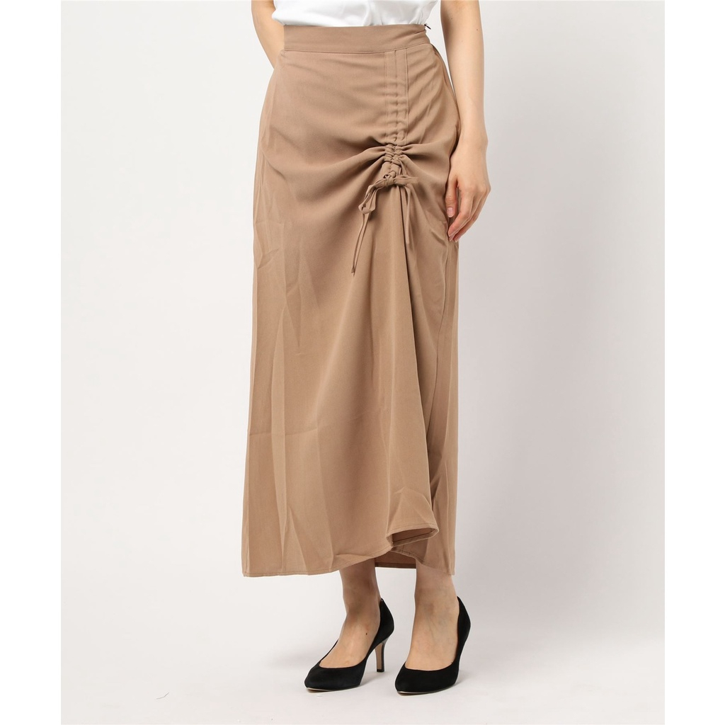 EUNII Rok Span Serut Casual Flowy Midi Skirt Rok Korean Style High Waist