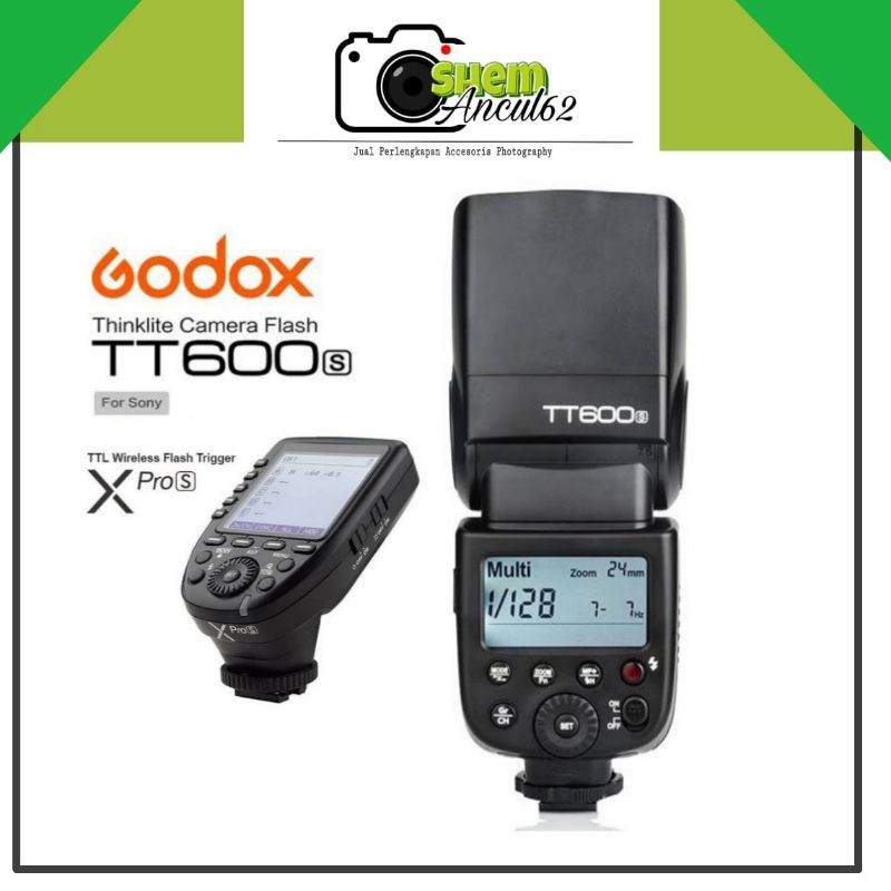 Paket Speedlite Flash Godox TT600 Sony tt600 Sony + Trigger Godox Xpro Sony