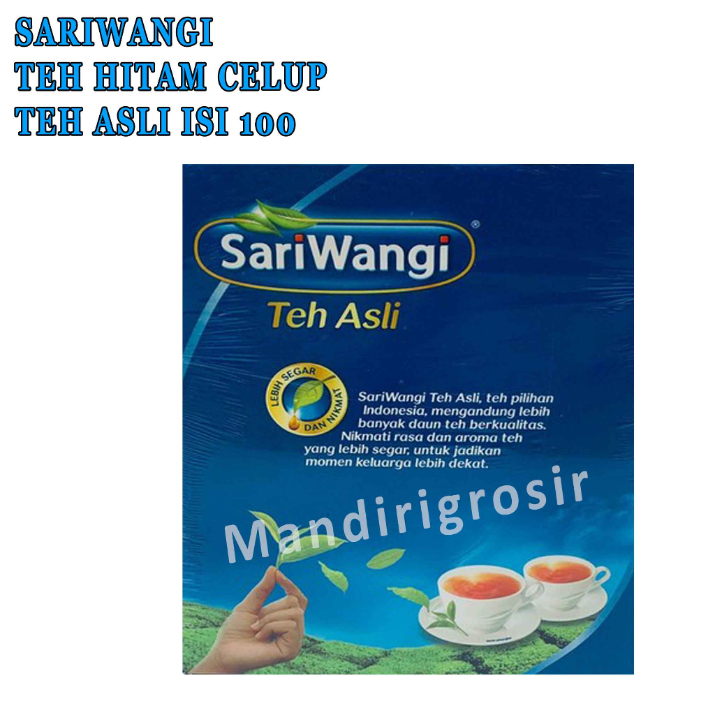 Teh* Sariwangi* Teh Asli* 185gr* 100 bean* Teh celup