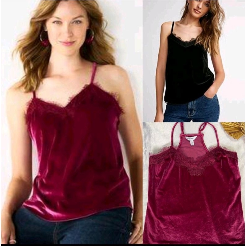 NW CAMI TANK TOP VELVET