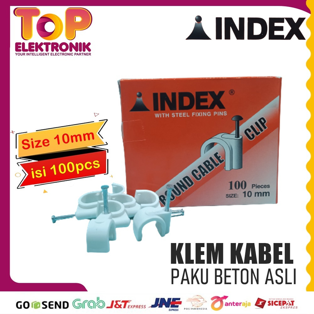 

Paku Klem Kabel Listrik INDEX 10mm TPELEKTRONIK