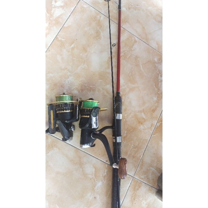 paket 2 reel ryobi ryujin 300 dan 1 joran