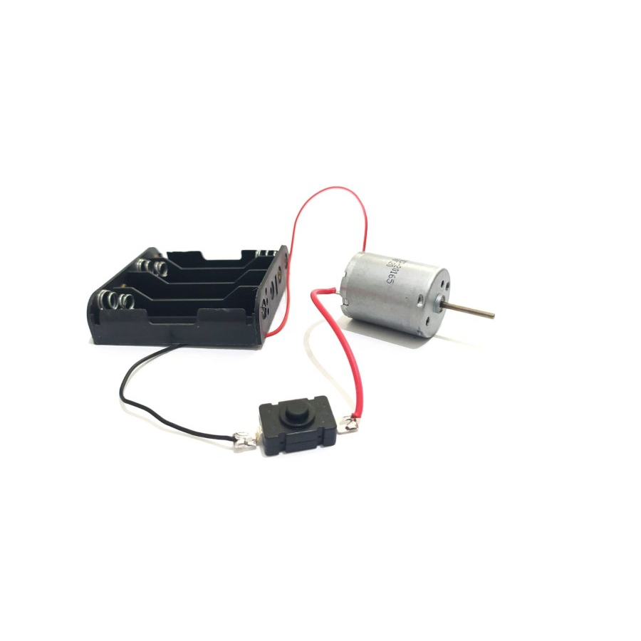 Dinamo Motor and battery box isi 4 with Switch (15GMX)