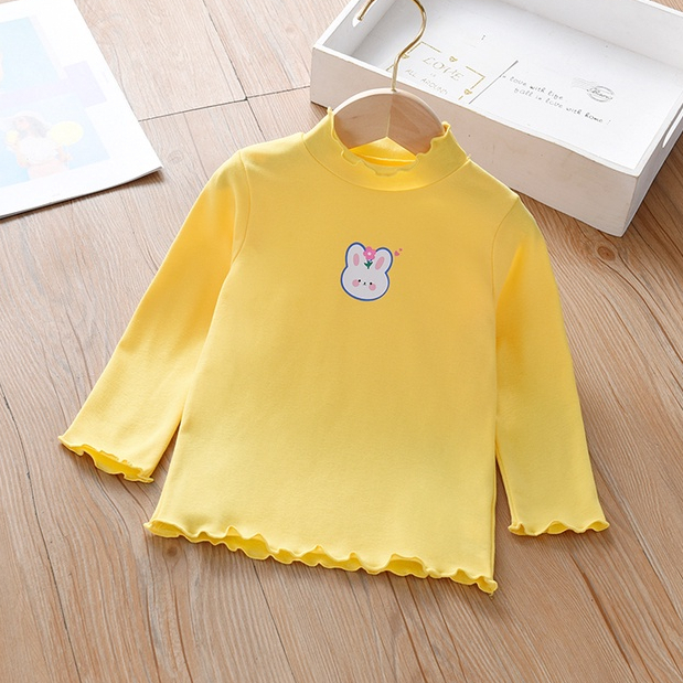 VS - TURTLE NECK ANAK BUNNY LOV / ATASAN TOP ANAK PEREMPUAN USIA 1-5 TAHUN