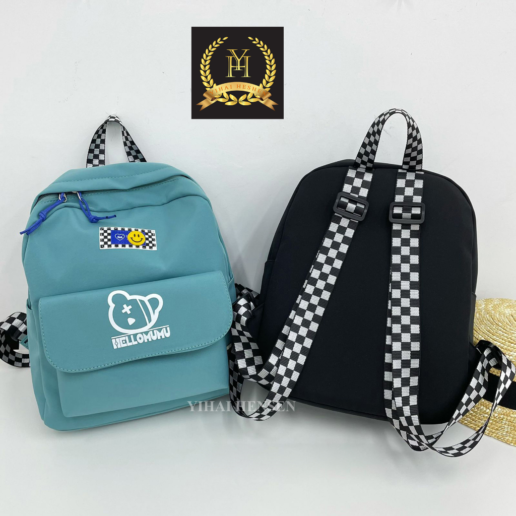 [ Y&amp;H] Tas Ransel Anak Sekolah TK SD Tas Backpack Motif Simple Tas Punggung Unisex - YH298