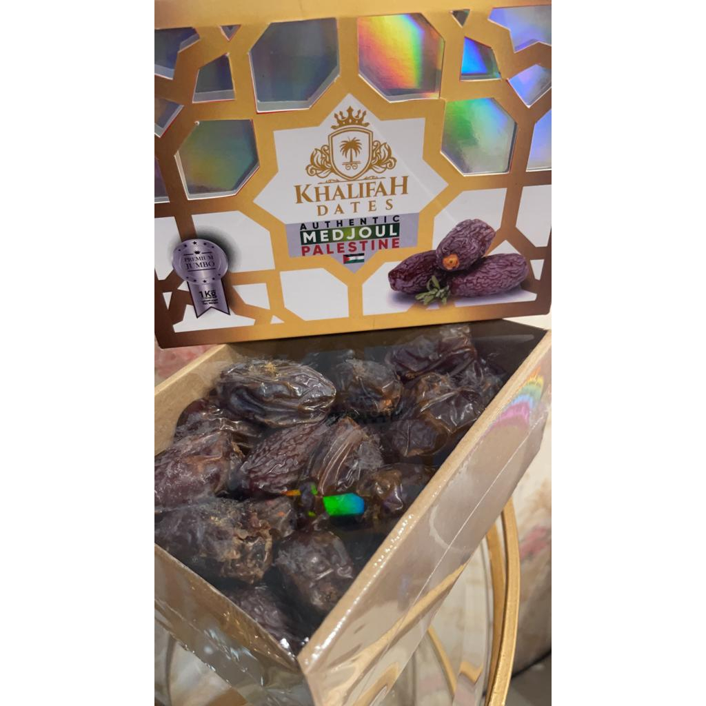 

Kurma Medjool Palestine Jumbo Kemasan Premium Khalalifah Dates 1kg | Kurma Medjool Jumbo 1000 gram | Kurma Medjol 1000g Asli Palestine | Kurma Medjool Palestine Ranuna