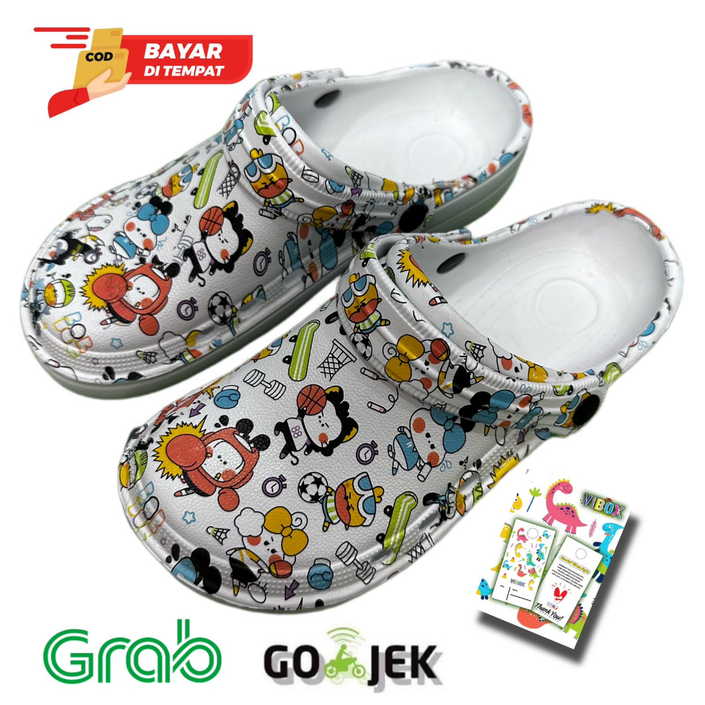 New Motif VB09 Sandal Terbaru/Sandal Model Crocs Perawat Karakter Anak/Sandal Baim /Sandal Kodok Anak Dan Dewasa BY MITRA