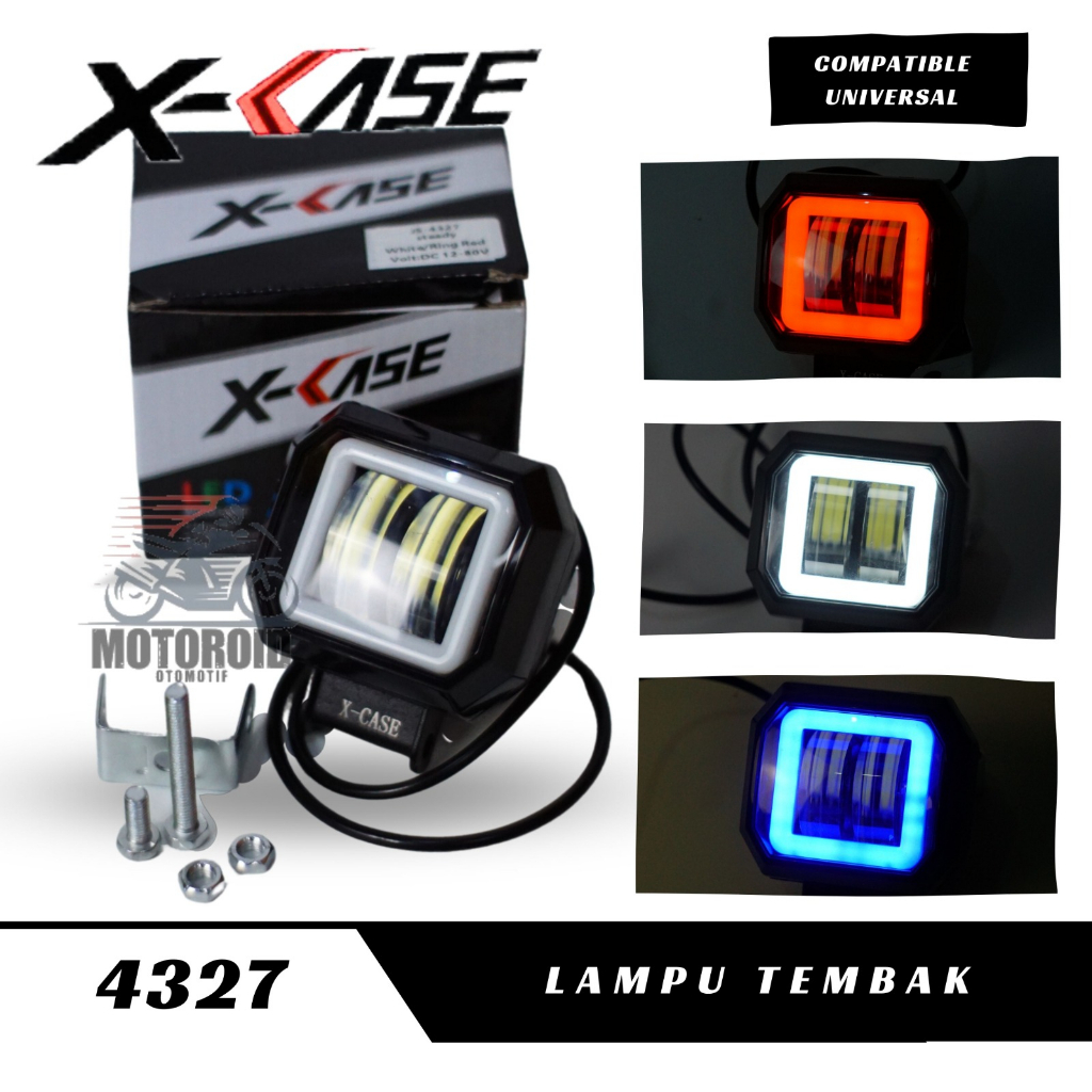 LAMPU TEMBAK DAYMAKER MINI 2 MATA LED OWL DAYMAKER MODEL KOTAK WATERPROOF UNIVERSAL