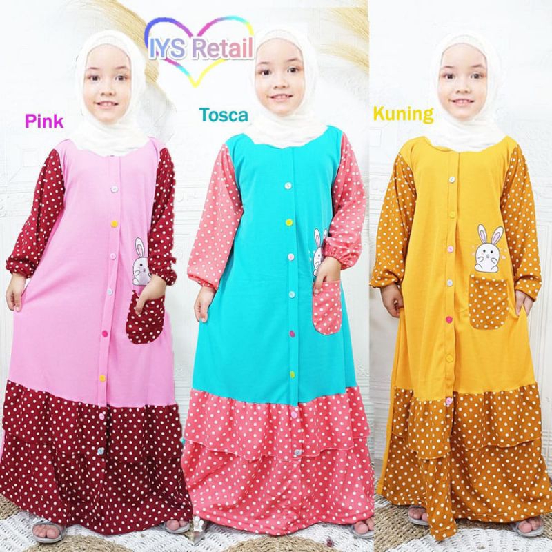 Dress/Gamis/Baju Muslim Adem Tanpa Hijab Model 27