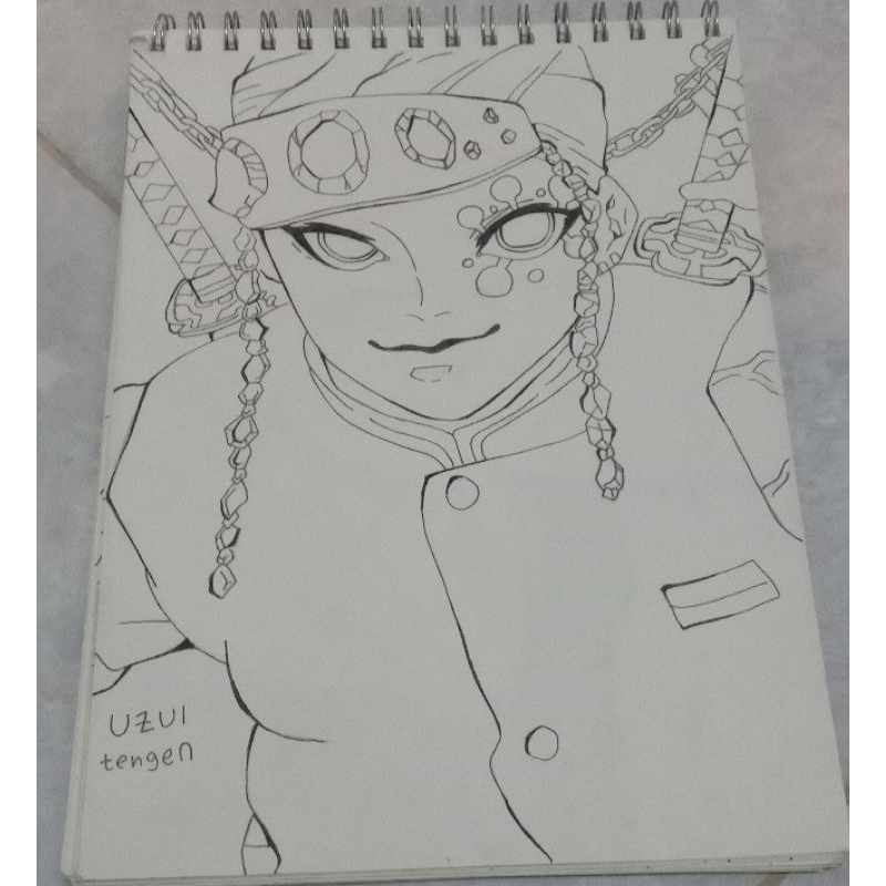 

gambar sketsa || uzui tengen ||