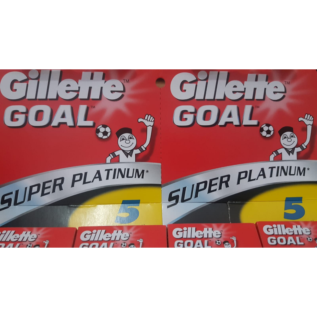 Gillette goal merah Super Platinum isi 5 (Jamin Original)