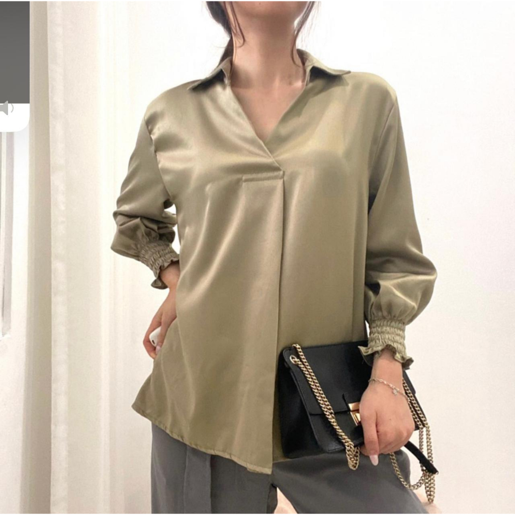 Blouse Satin Premium/Kemeja Satin Premium