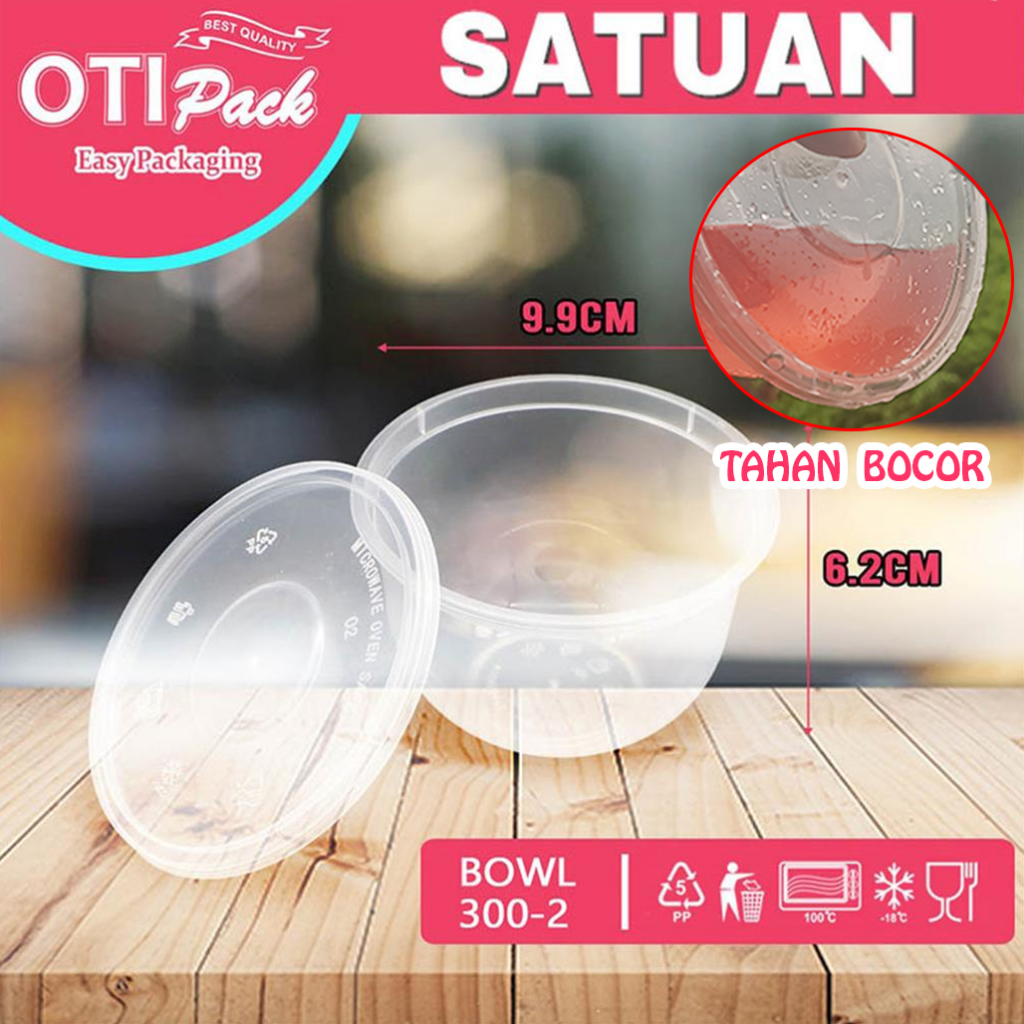 Thinwall Satuan/Thinwall Bulat Mangkuk 300ml Thinwall Otipack Mangkok OTBS300-2