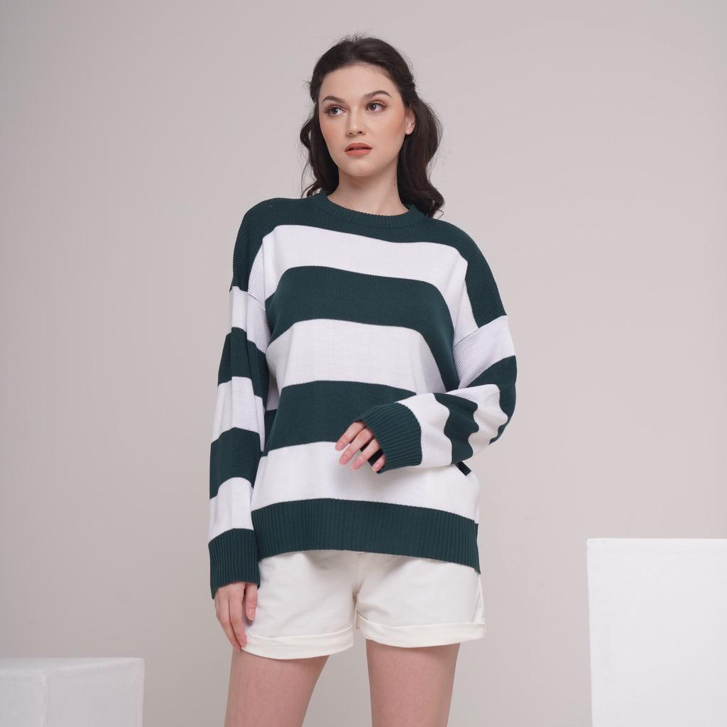 LESKA Eira Sweater Rajut Oversize Atasan Knitted Setrip