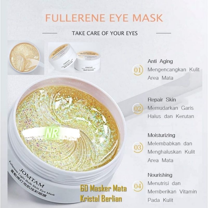 (HANFEN) MASKER MATA PANDA COLLAGEN ISI 60 LEMBAR/EYE MASK PENGHILANG MATA PANDA ISI 30 PASANG/EYE MASK GOLD CRYSTAL COLLAGEN