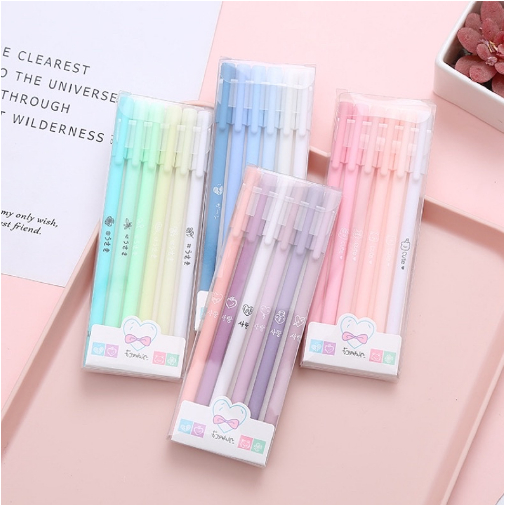 

Gel Pen Set 6pcs / Pulpen Gel / Pulpen Cantik