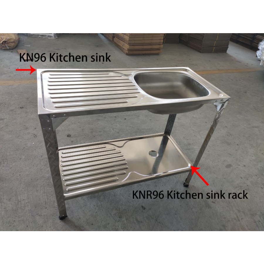 BAK CUCI PIRING  KITCHEN SINK DENGAN KAKI STAINLESS CPK KN96 RENOX